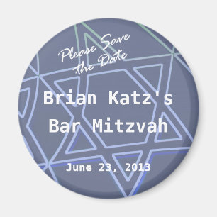 Imán Estrella de David Round Magnet