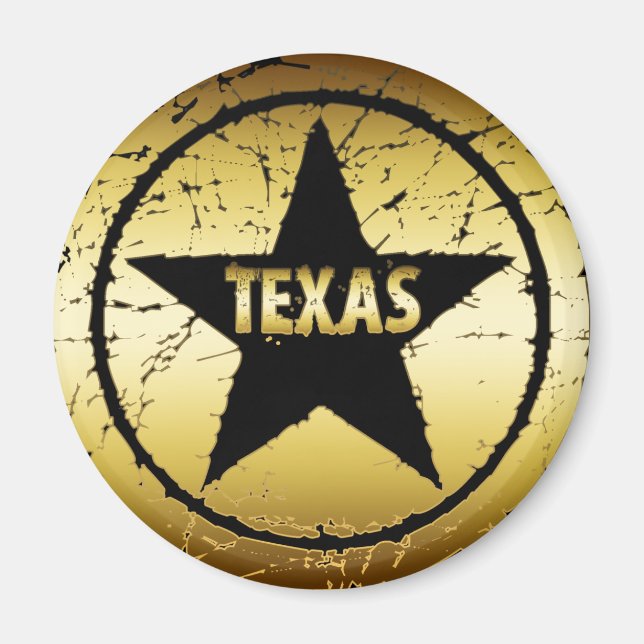 IMÁN ESTRELLA DE ESTILO TEXAS GRUNGE (Frente)