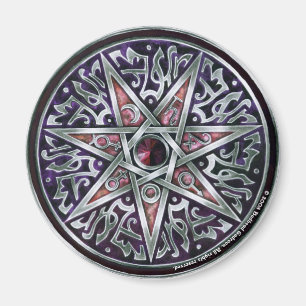 Imán Estrella de Fey Round Magnet