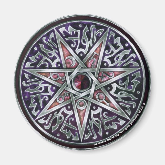 Imán Estrella de Fey Round Magnet (Frente)