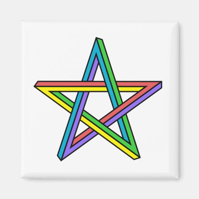 Imán Estrella de ilusión óptica (Frente)