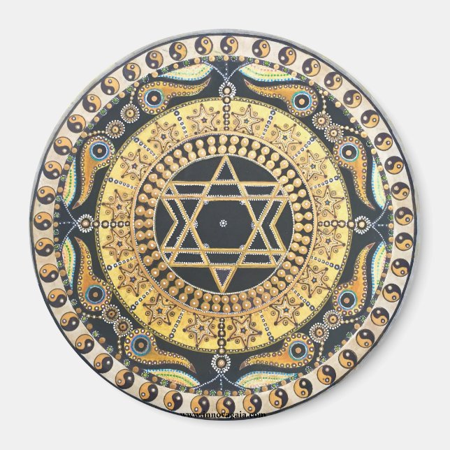Imán Estrella de la Tierra Chakra Mandala (Frente)