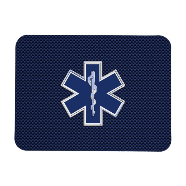 Imán Estrella de la vida Emergencia paramédica de emerg (Horizontal)