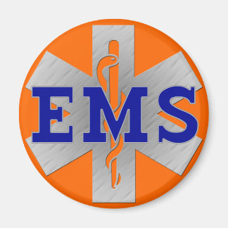 Imán Estrella de la vida plateada con EMS azules