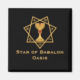 Imán Estrella de los imanes con el logotipo de oro de B