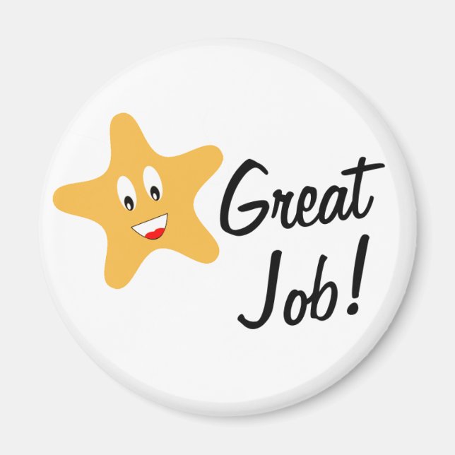 Imán Estrella de oro para el trabajo (Frente)