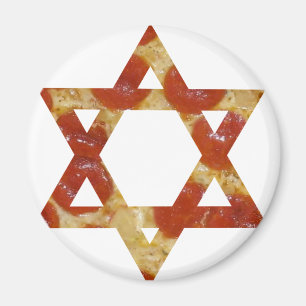 Imán estrella de pizza de david