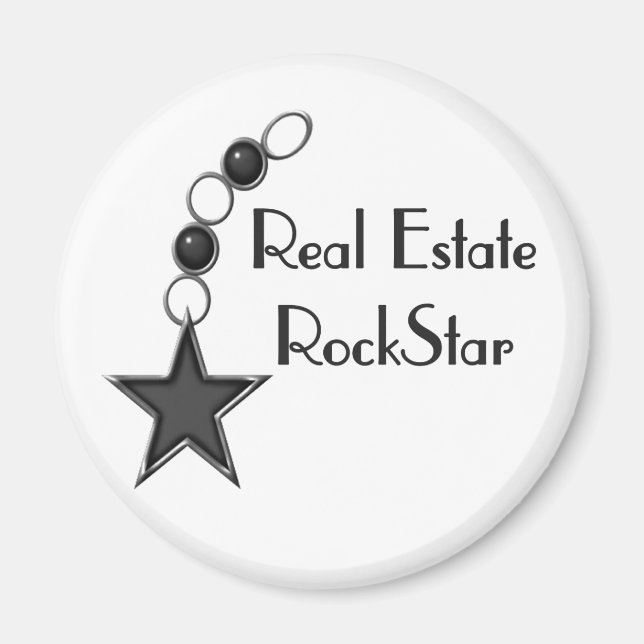 Imán Estrella de rock inmobiliario (Frente)