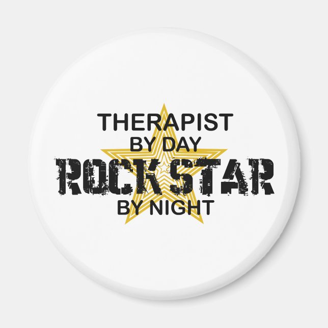 Imán Estrella de rock terapista de noche (Frente)