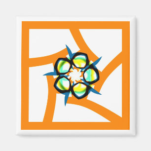 Imán Estrella de verano - Naranja