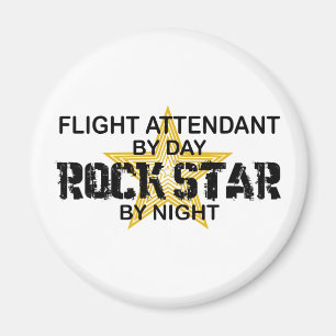 Imán Estrella del rock del asistente de vuelo
