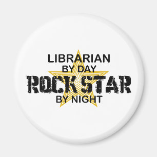 Imán Estrella del rock del bibliotecario por noche