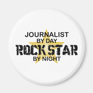 Imán Estrella del rock del periodista por noche