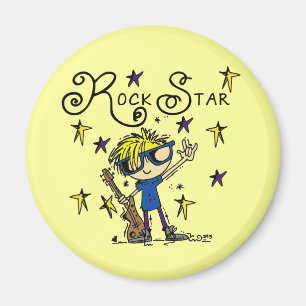 Imán Estrella del rock rubia del muchacho