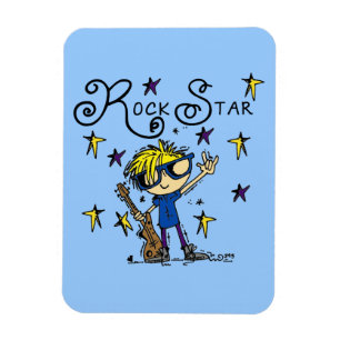 Imán Estrella del rock rubia del muchacho