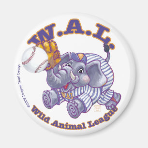 Imán Estrella elefante de béisbol
