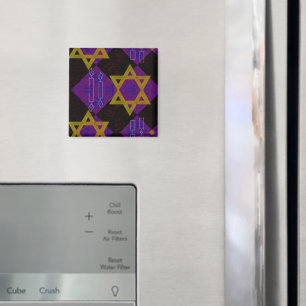 Imán Estrella feliz de Hanukkah de David menorah de Sli