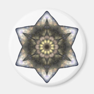 Imán Estrella floral de David