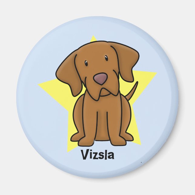 Imán Estrella Kawaii Vizsla (Frente)