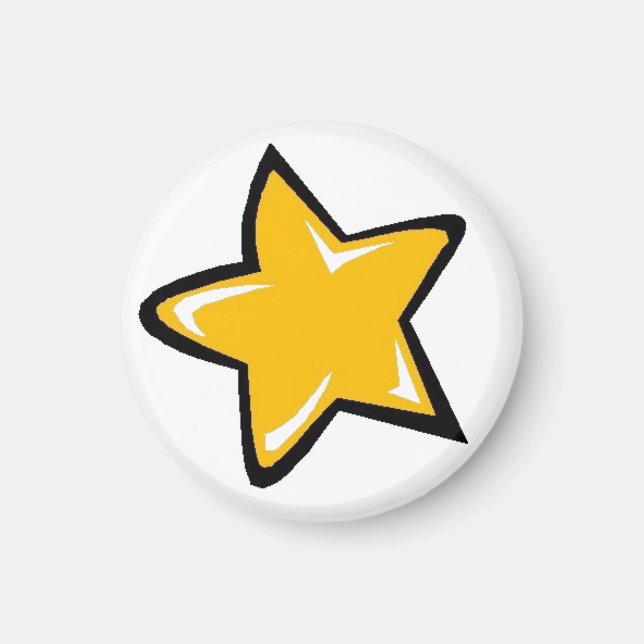 Imán Estrella naranja (Frente)