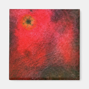 Imán "Estrella Negra" abstracta revista de arte
