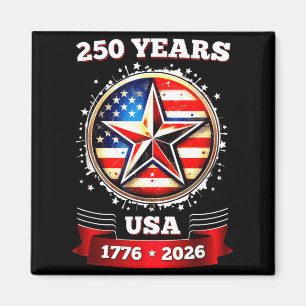 Imán Estrella Patriótica de la Aniversario 250 EE. UU.