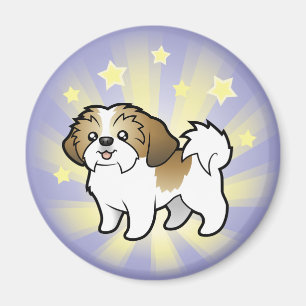 Imán Estrella pequeña Shih Tzu (corte de cachorro)