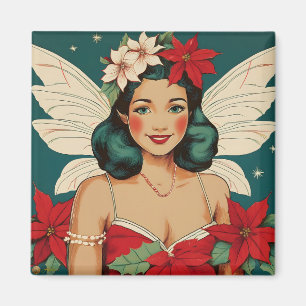 Imán Estrella Pin-Up Tropical Retro de Navidad de los 5