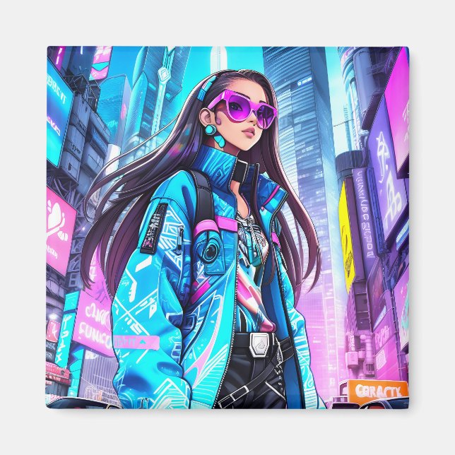 Imán Estrella pop futurista 0002 (Frente)