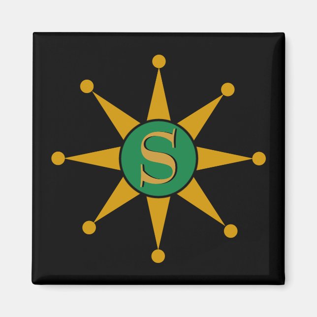 Imán Estrella retro (Frente)