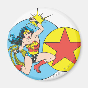 Imán Estrella roja de mujer maravilla