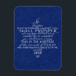 Imán Estrella sin arma de David Blue<br><div class="desc">La Estrella de David (Magen David) se formó con las palabras de Isaías 54:17 "Ninguna arma que se forme contra ti prosperará, y toda lengua que se levante contra ti en juicio, demostrarás que está mal. Esta es la herencia de los siervos de la JHVH y su rectitud es de...</div>