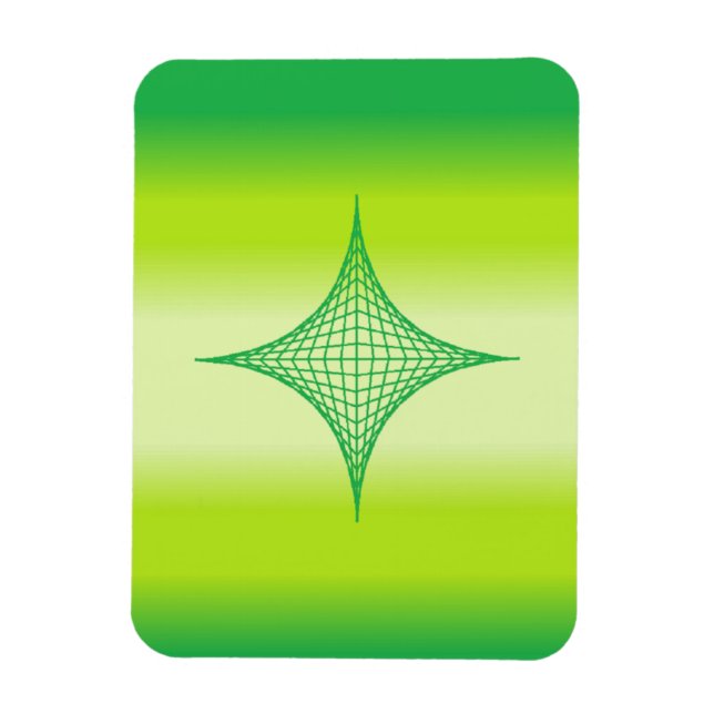 Imán Estrella verde (Vertical)