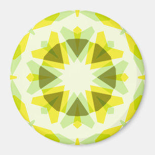 Imán Estrella verde amarilla brillante decoro dopamina 