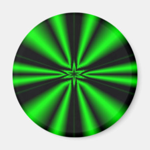 Imán estrella verde de esperanza