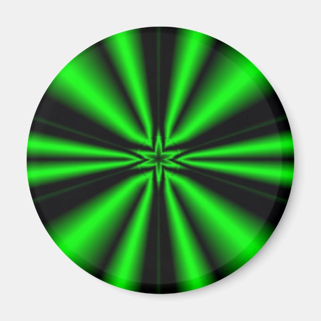 Imán estrella verde de esperanza (Frente)