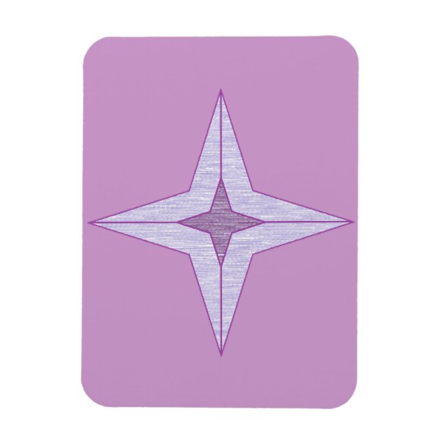 Imán Estrella violeta (Vertical)