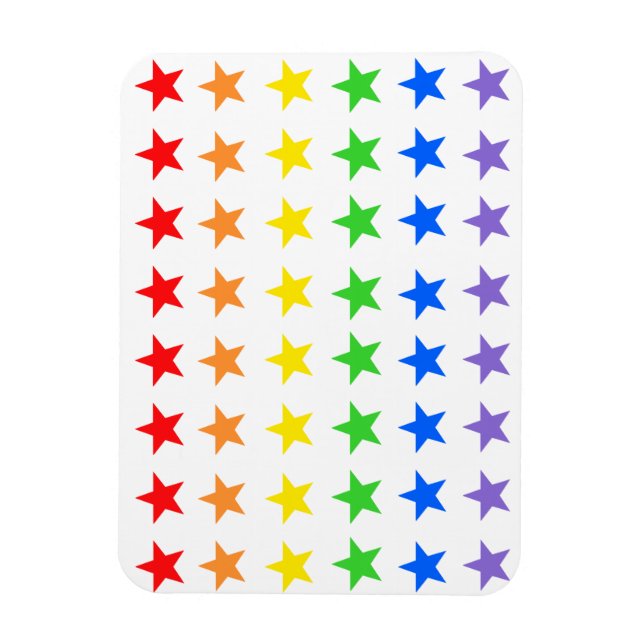 Imán Estrellas arcoiris (Vertical)