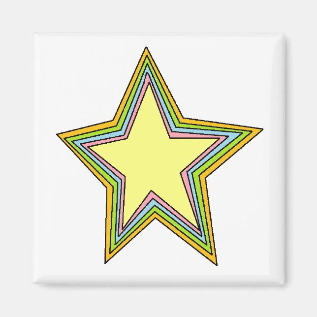 Imán Estrellas arcoiris (Frente)