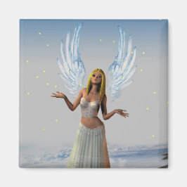 Imán Estrellas cayendo sobre un ángel (imán)