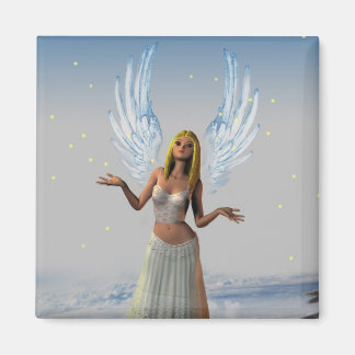 Imán Estrellas cayendo sobre un ángel (imán)