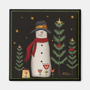 Imán Estrellas compras Navidades de Snowman inespiritua