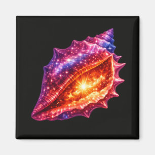 Imán Estrellas de concha de galaxia cósmica diseño náut