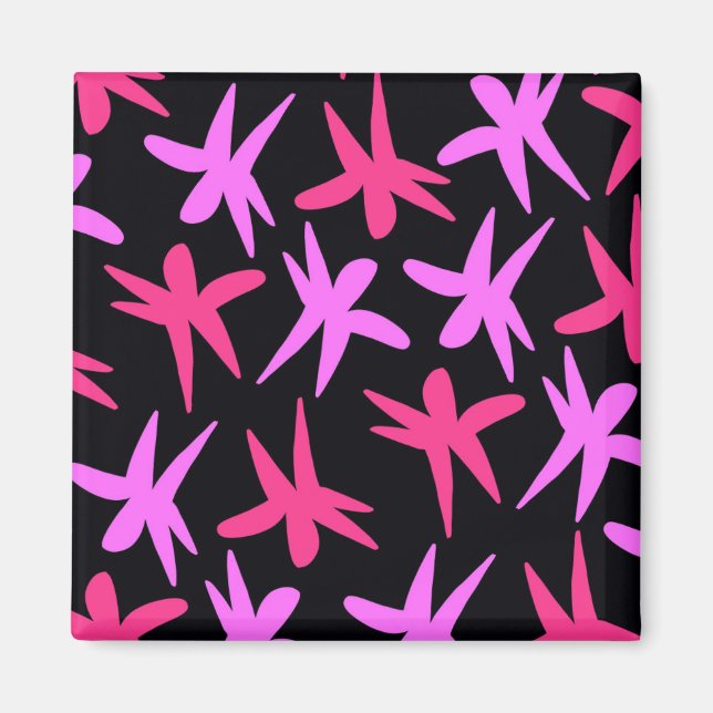 Imán Estrellas de flores (Frente)