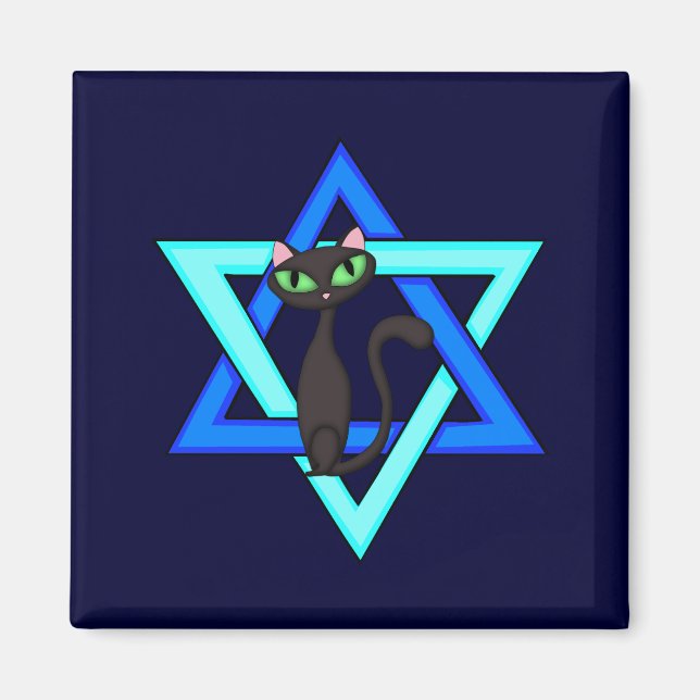 Imán Estrellas de gato judío (Frente)