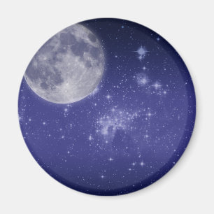 Imán Estrellas de luna y brillantes