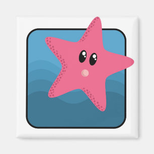 Imán Estrellas de mar del dibujo animado
