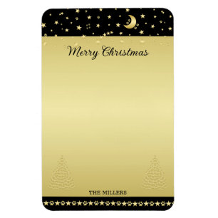 Imán Estrellas de Navidades brillantes de oro, trapos d