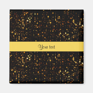 Imán Estrellas de Navidades de oro brillantes