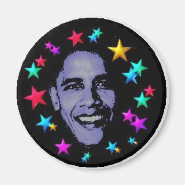 Imán Estrellas de Obama (Frente)